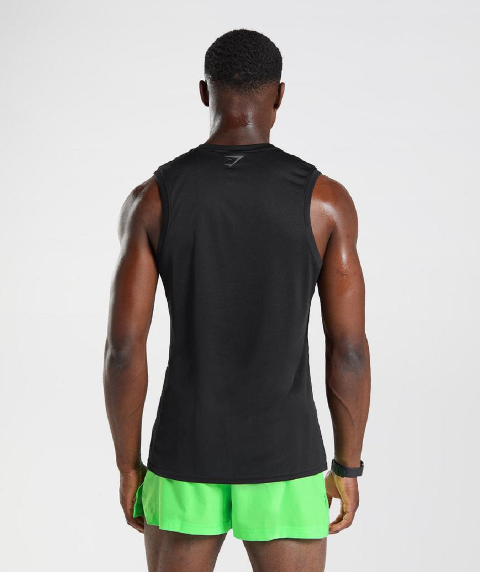 Camiseta Tirantes Gymshark Deporte Hombre Negras Negras | CO 3173ZUT